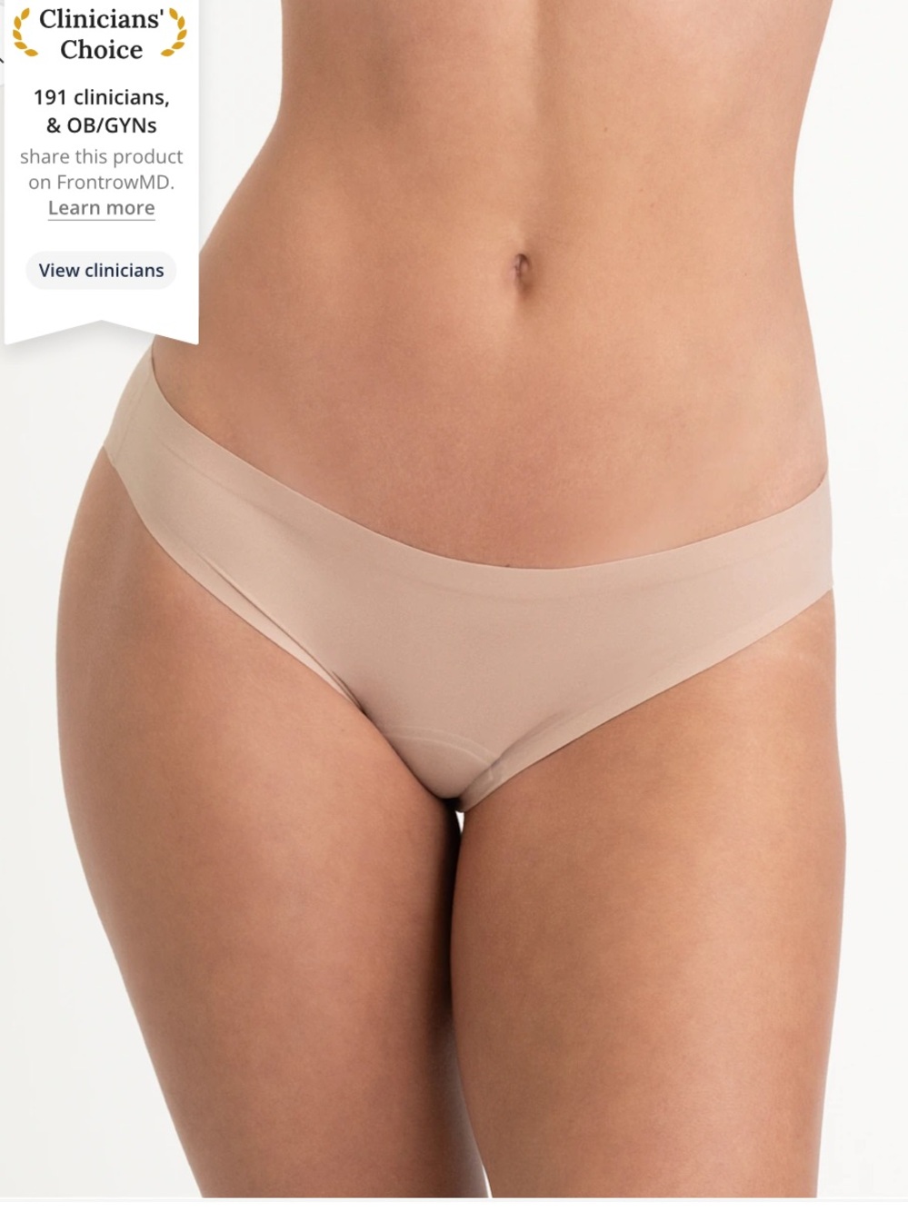 NWT - Saalt Wear Leakproof Seamless Bikini Cork Size XS